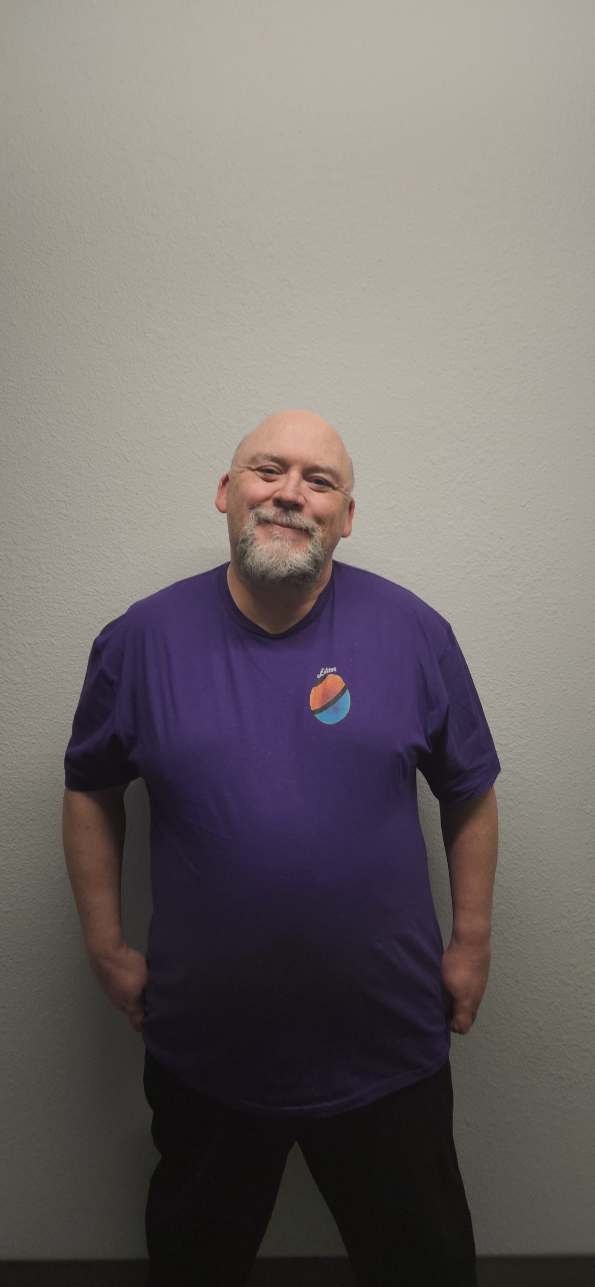 #Hackthewell T-shirt Front w/ Editor David Boop